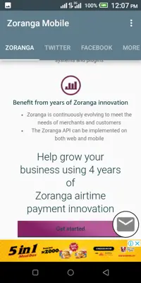 Zoranga Mobile android App screenshot 0